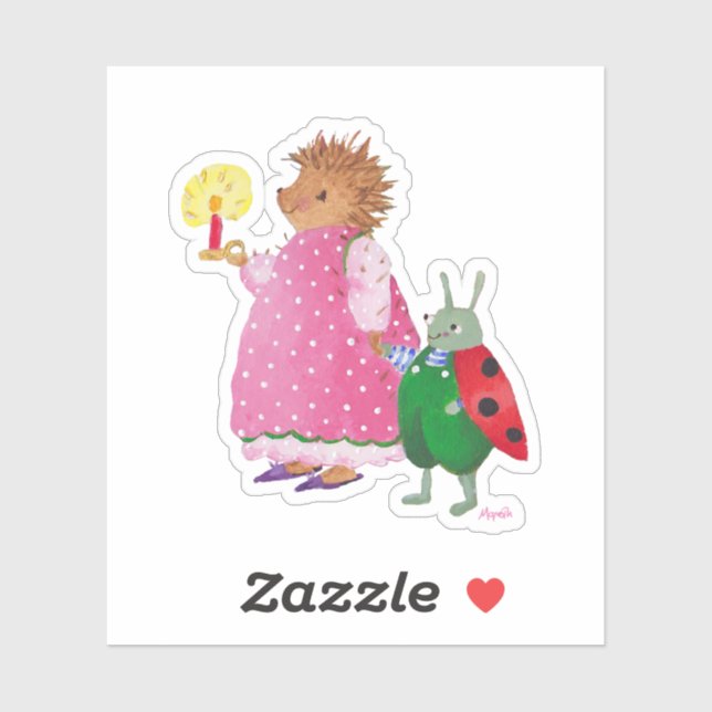 Adesivo Hedgehog e Buddy Sticker (Folha)