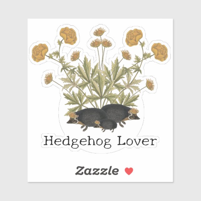 Adesivo Hedgehog Lover Woodland (Folha)