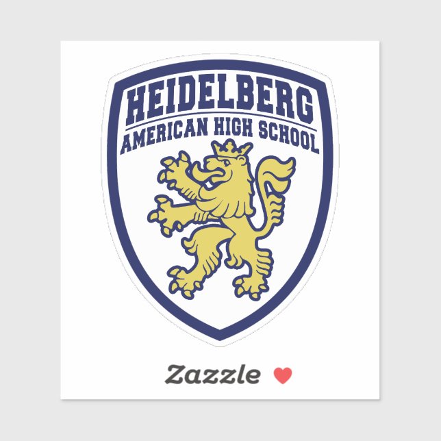 Adesivo Heidelberg American Segundo grau Shield (Folha)