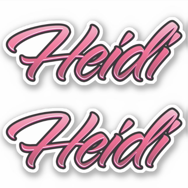 Adesivo Heidi faded pink Aufkleber Sticker Stickerset (Frente)