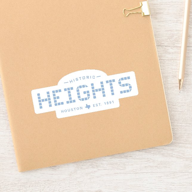 Adesivo Heights Tile, Blue Tile, Houston Heights (Notebook)