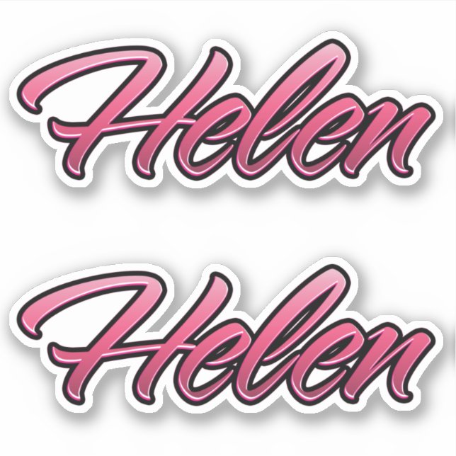Adesivo Helen faded pink Aufkleber Sticker Stickerset (Frente)