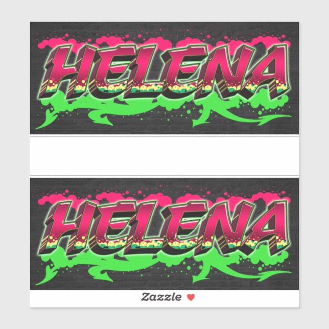 Adesivo Helena Vorname Name Graffiti Aufkleber Sticker (Folha)