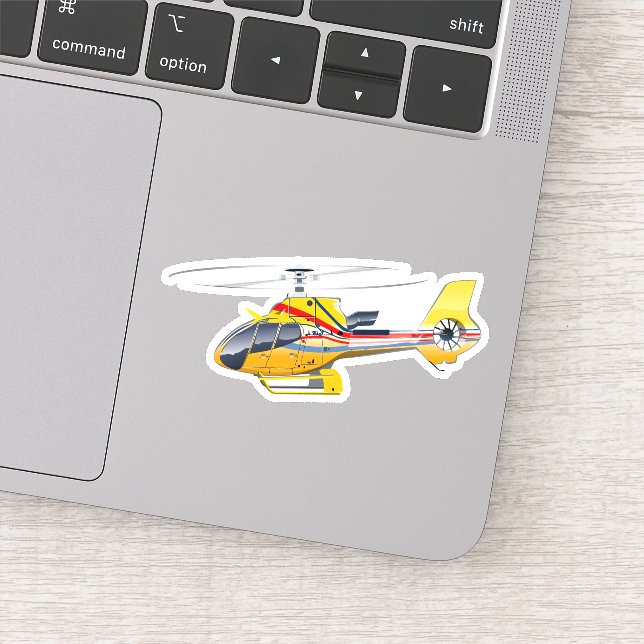 Adesivo Helicóptero de desenho animado (Detalhe)