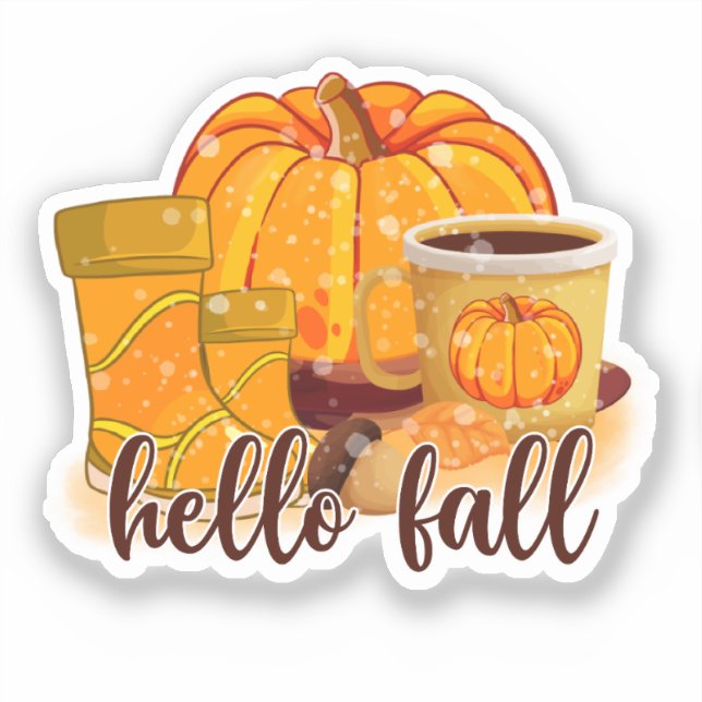 Adesivo Hello Fall Sticker (Frente)