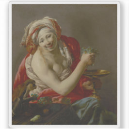 Adesivo Hendrick ter Brugghen - Bacchante com um Ape