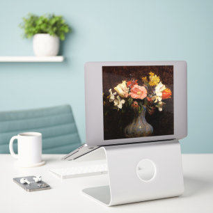 Adesivo Henri Fantin-Latour, Flores, Camelias, Tulipas