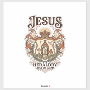 Adesivo Heráldica de Jesus Brasão de Armas Jesus Heráldica