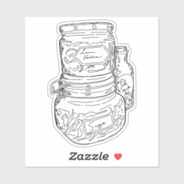 Adesivo Herb Jars