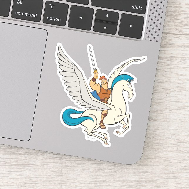 Adesivo Hercules Riding Pegasus Sticker (Detalhe)