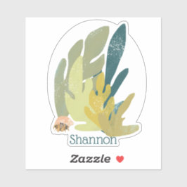 Adesivo Hermit Crab com Nome