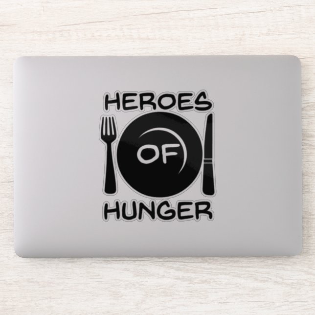 Adesivo Heróis do Decal da Fome (Computador)