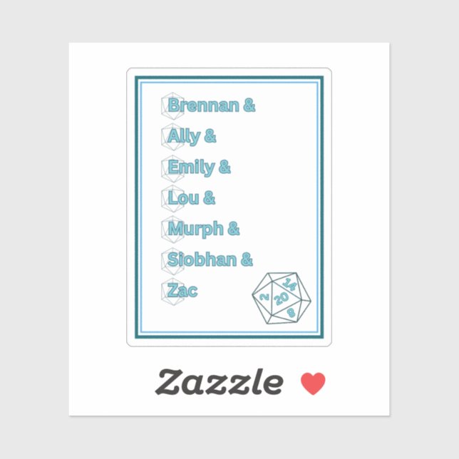 Adesivo Heróis Intrepidos Dimension 20 (Folha)