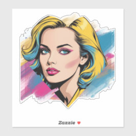 Adesivo Herzensangelegenheit Die verrückt,verliebte Frau 