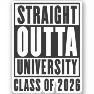 Adesivo Hetero fora da classe universitária de 2026