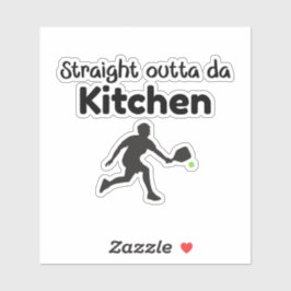 Adesivo Hetero Fora Da Cozinha - Humor De Pickleball