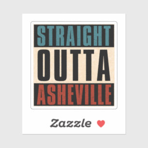 Adesivo Hetero Outta Asheville North Carolina NC