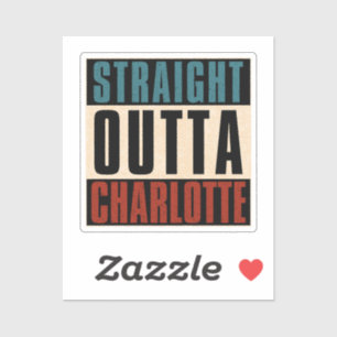 Adesivo Hetero Outta Charlotte North Carolina NC EUA