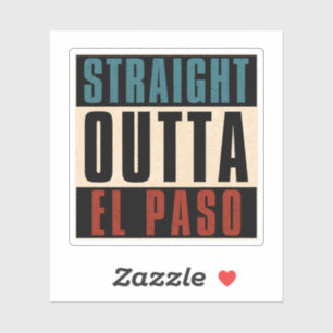 Adesivo Hetero Outta El Paso Texas TX EUA