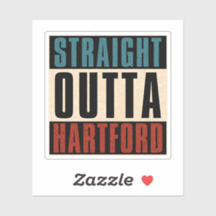 Adesivo Hetero Outta Hartford Connecticut CT