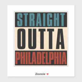 Adesivo Hetero Outta Philadelphia Pennsylvania PA EUA