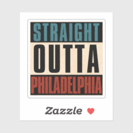 Adesivo Hetero Outta Philadelphia Pennsylvania PA EUA