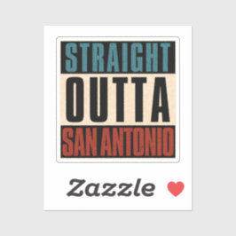 Adesivo Hetero Outta San Antonio Texas TX EUA