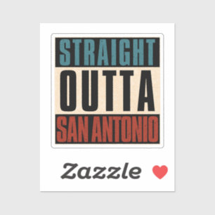 Adesivo Hetero Outta San Antonio Texas TX EUA