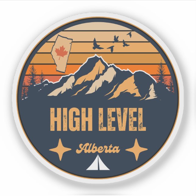 Adesivo High Level, Alberta (Frente)