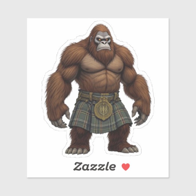 Adesivo Highland Bigfoot (Folha)