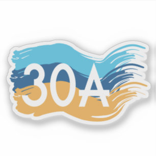 Adesivo Highway 30A Florida Beach Swash Design