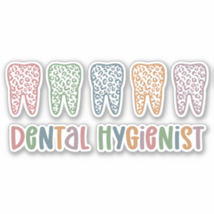 Adesivo Higienista dentária   Dentista RDH Dentist Deth L