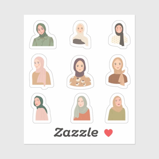 Adesivo Hijab Stickers (Folha)