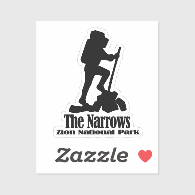Adesivo Hike - Os estreitos - Zion National Park - Utah (Folha)