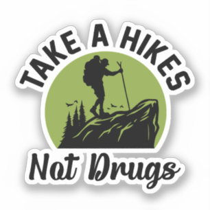 Adesivo Hikes Não Drogas - Assalto Assalto Engraçado