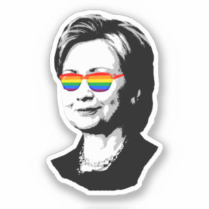Adesivo Hillary Clinton Orgulho gay