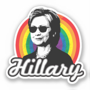 Adesivo Hillary Clinton Orgulho gay Sticker