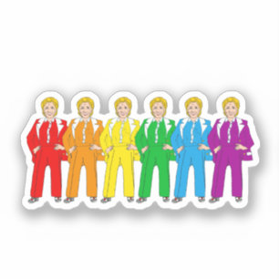 Adesivo Hillary Clinton Orgulho gay Sticker