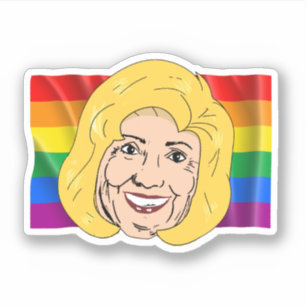 Adesivo Hillary Clinton Orgulho gay Sticker