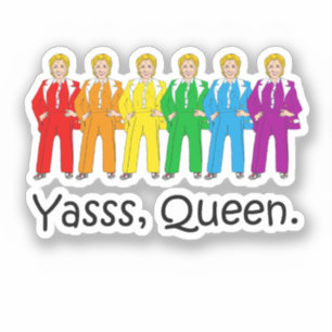 Adesivo Hillary Clinton Orgulho gay Sticker