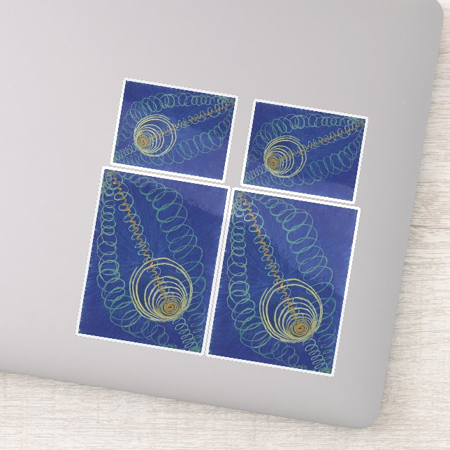 Adesivo Hilma Af Klint, Primordial Chaos No16 Abstrato Art (Detalhe)