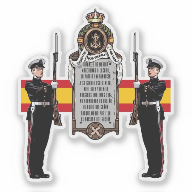 ADESIVO HIMNO INFANTERÍA DE MARINA (Frente)