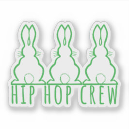 Adesivo Hip Hop Crew Cute Bunnies