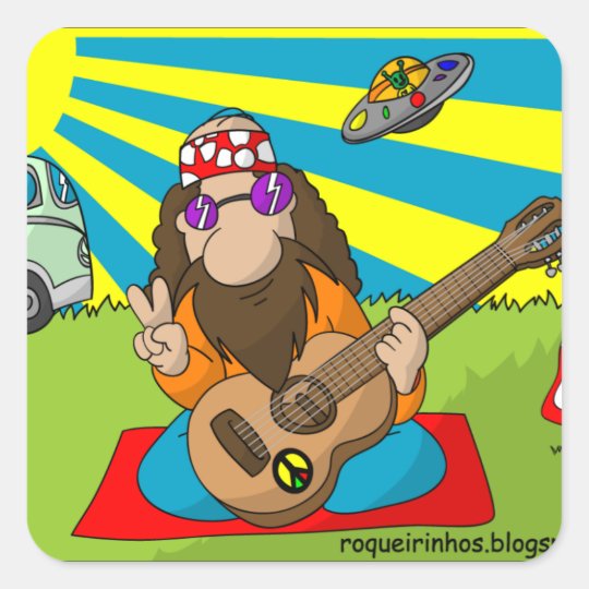 adesivo hippie