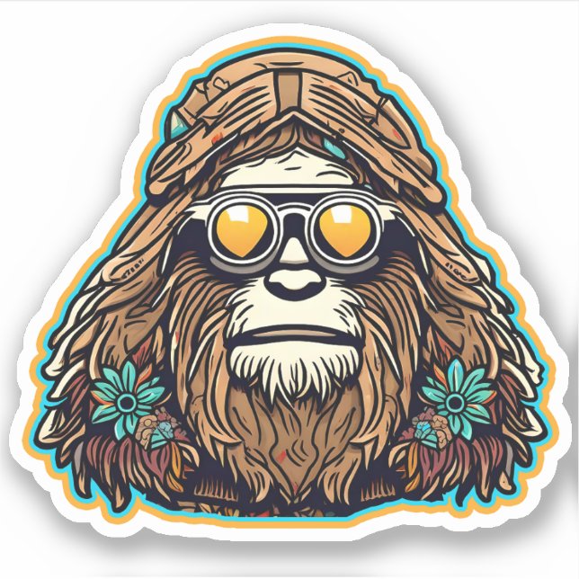Adesivo Hippie Sasquatch Vinyl (Frente)