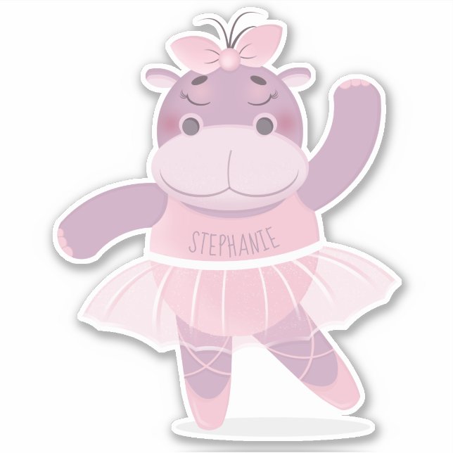 Adesivo Hippo Ballerina (Frente)