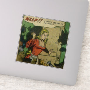 Adesivo Histórias em quadrinhos de colheita horrorosa   Ou