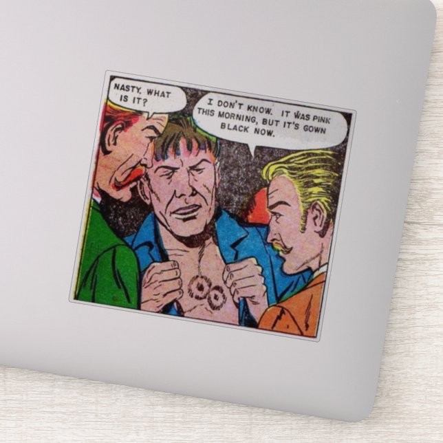 Adesivo Histórias em quadrinhos de horror de vinda | histó (Detalhe)