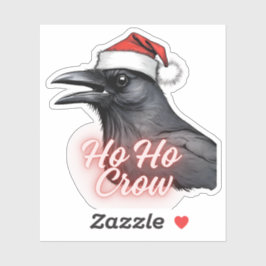 Adesivo Ho Ho Crow Vinhetas de Natal