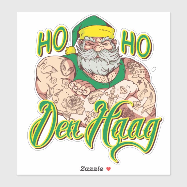Adesivo Ho Ho Den Haag (Folha)